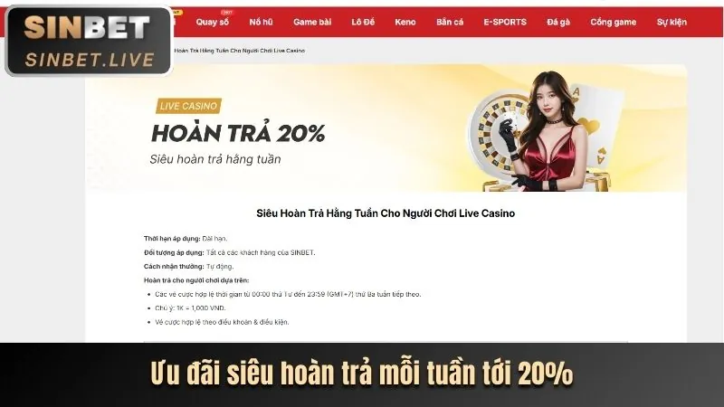 Hoàn trả Slot Game